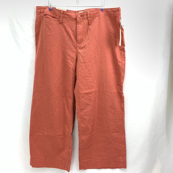a new day Pants - Universal Thread Wide Leg Crop Orange SZ 18 #Z033